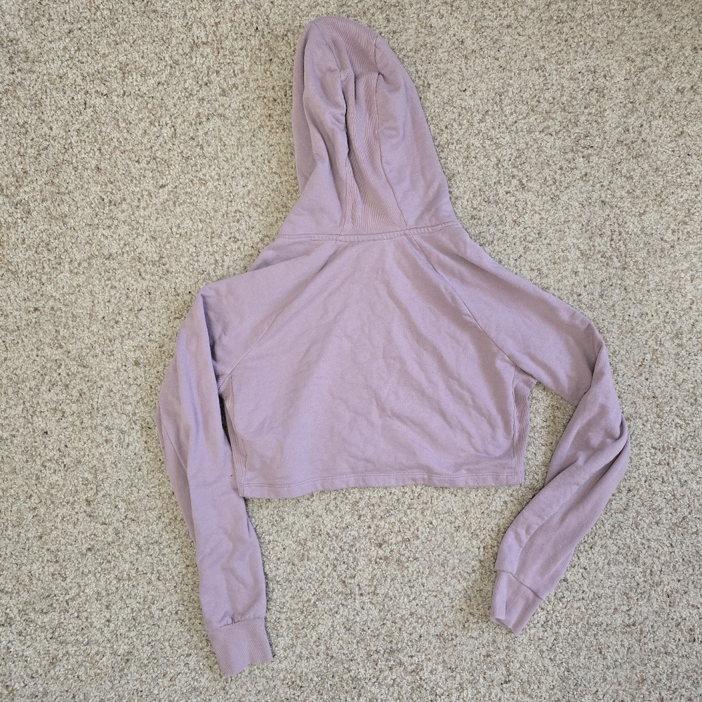 Gymshark Cropped Hoodie - Lavender Purple, size Small - Picture 3 of 4